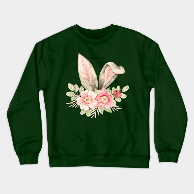 Bunny Rose Crewneck Sweatshirt by Kings Court